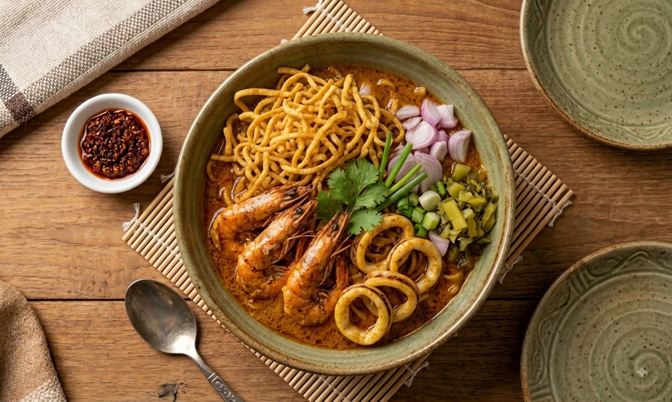 ข้าวซอยทะเล - Khao Soi Seafood