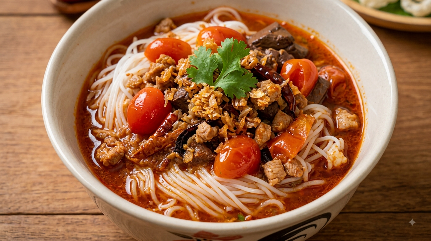 ขนมจีนน้ำเงี้ยว - Khanom Jeen Nam Ngiao