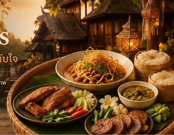 บรรยากาศและอาหารสไตล์ล้านนาของ Lanna eats